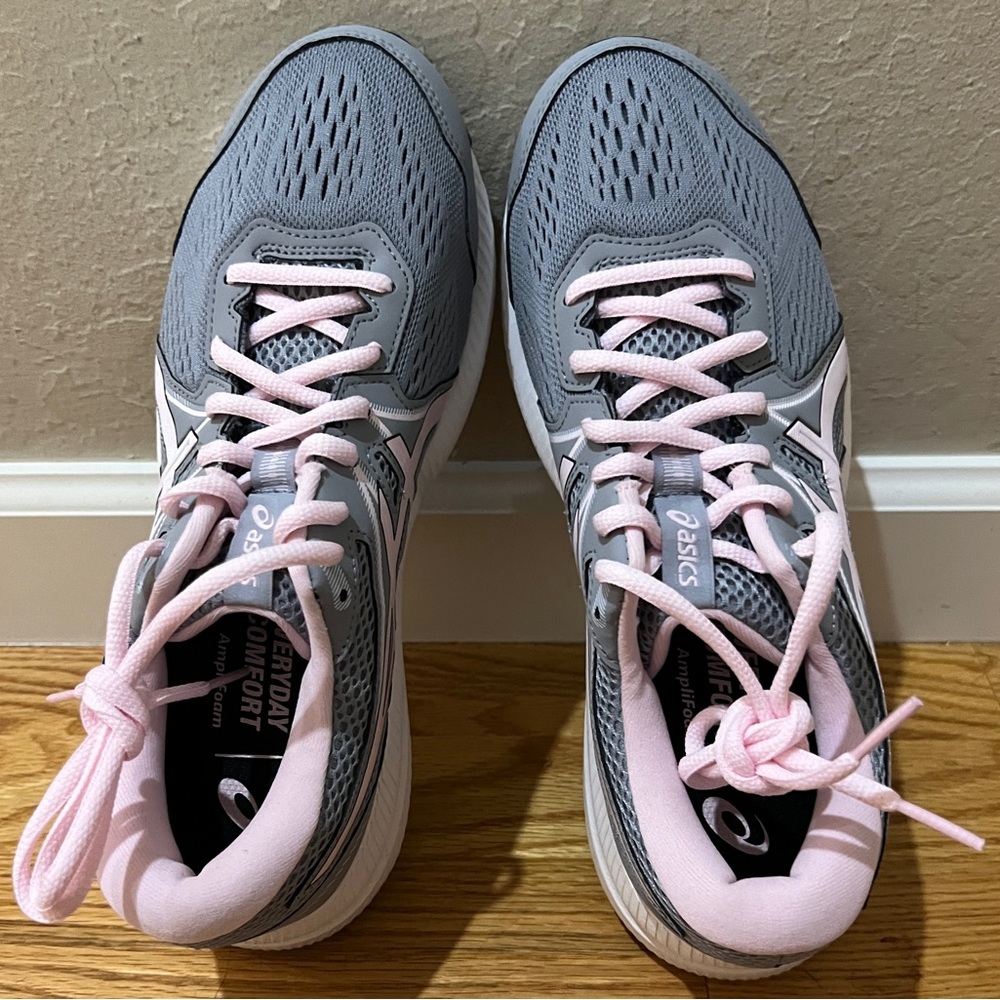 ASICS Women's Athletic Shoes in Gray and Pink